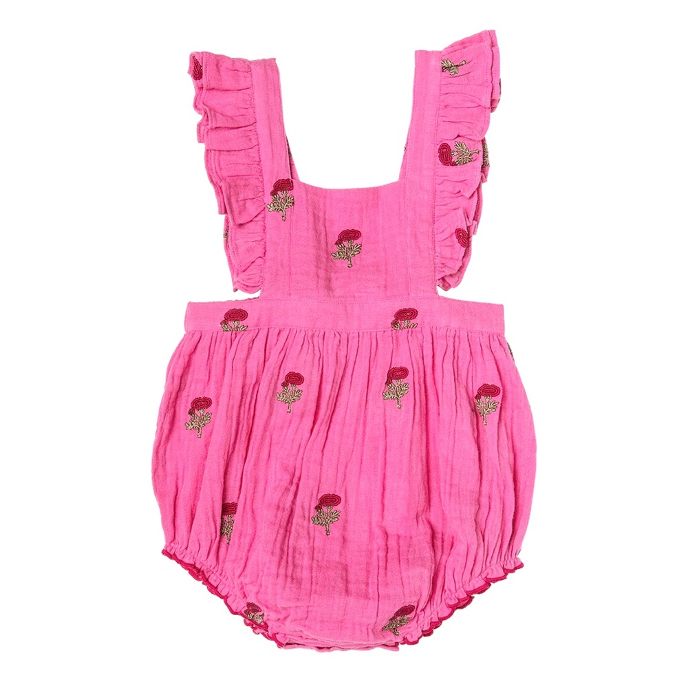 Pink Chicken Pink Rose Bubble Romper